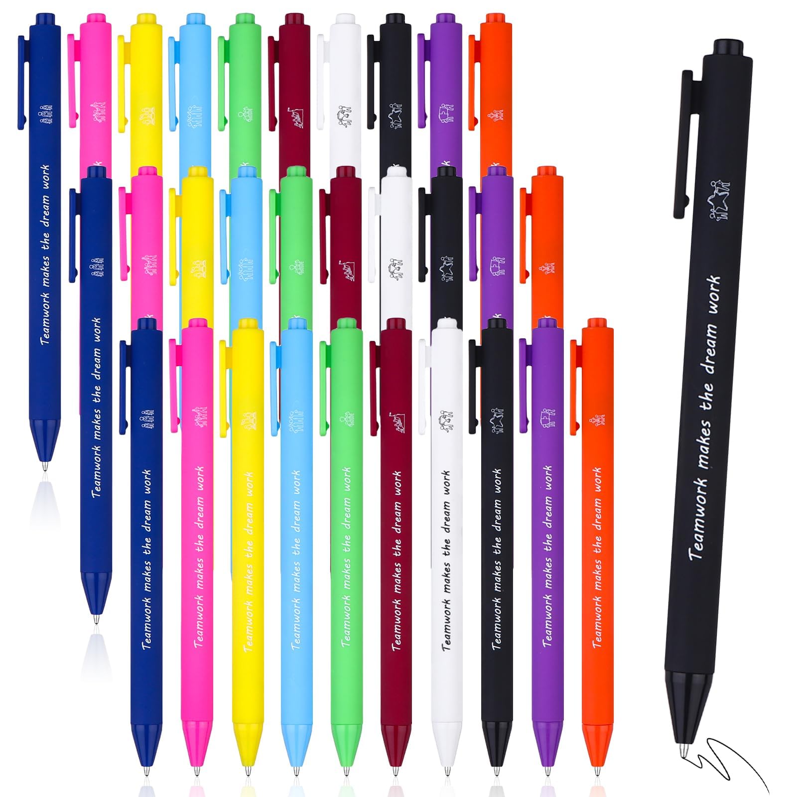 Augenstern 30 Pcs Inspirational Quotes Pen Team Building Gift Thank You Gifts for Coworkers Staff Colleagues Teacher Office Supplies Employee Appreciation Gifts Teamwork Ballpoint Pens