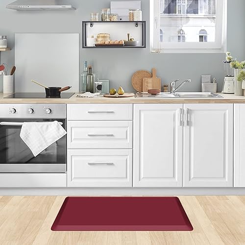 Miniatura 153 de KitchenClouds - Tapete antifatiga acolchado para cocina, impermeable, antideslizante, cómodo, para escritorio de pie, fregadero y oficina, 17.3 x 39