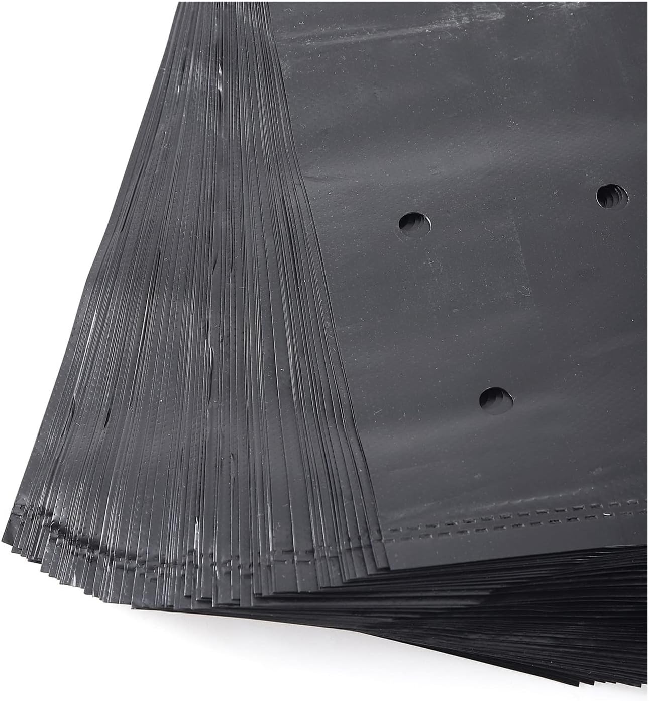 Plant Growth Bag Nursery Bags -100 PcsThicken Plant Grow Bags Seedling Pots Garden with Breathable Holes Black Planting Bags (Size : 25x30cm(DxH))