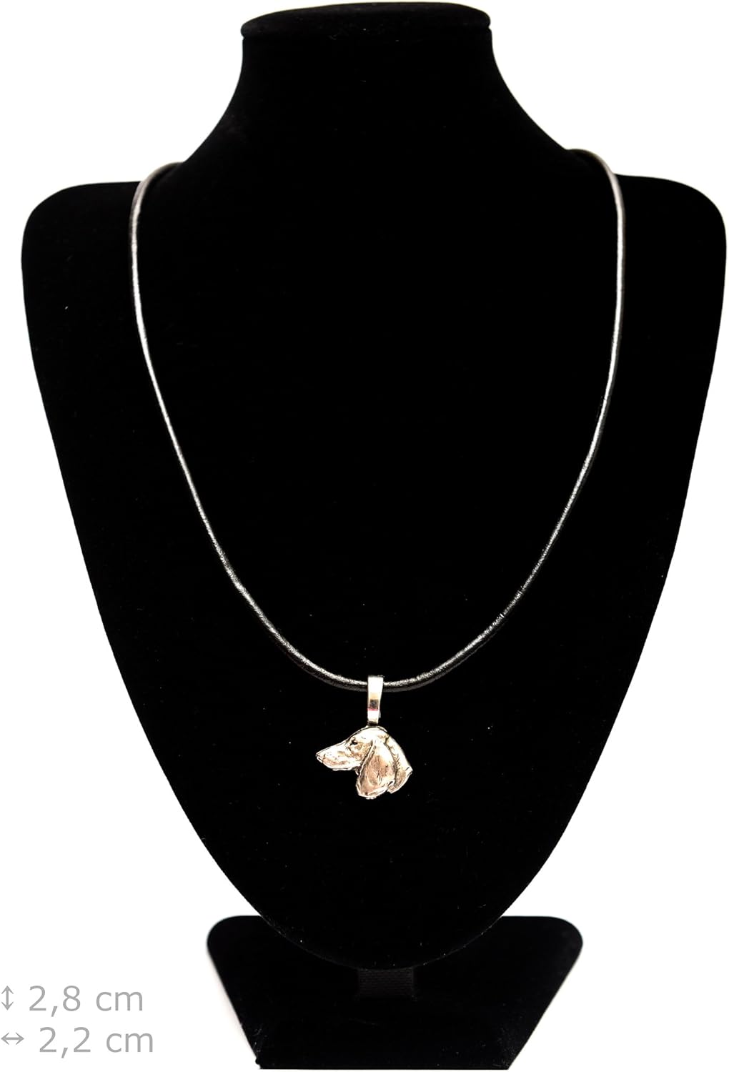 Art-Dog Collection Dog Pendant – Dog Breeds Jewelry - Handmade Dog Necklace with ZnAl Base and Silver Coating – Silver Dog Necklaces for Men and Women – Teckel