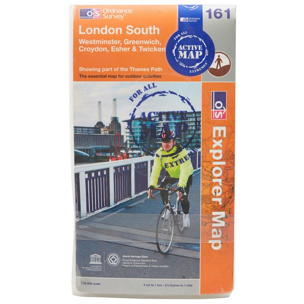 London South, Westminster, Greenwich, Croydon, Esher & Twickenham: Sheet 161 (OS Explorer Map Active) Map – Folded Map, 11 Jun. 2012