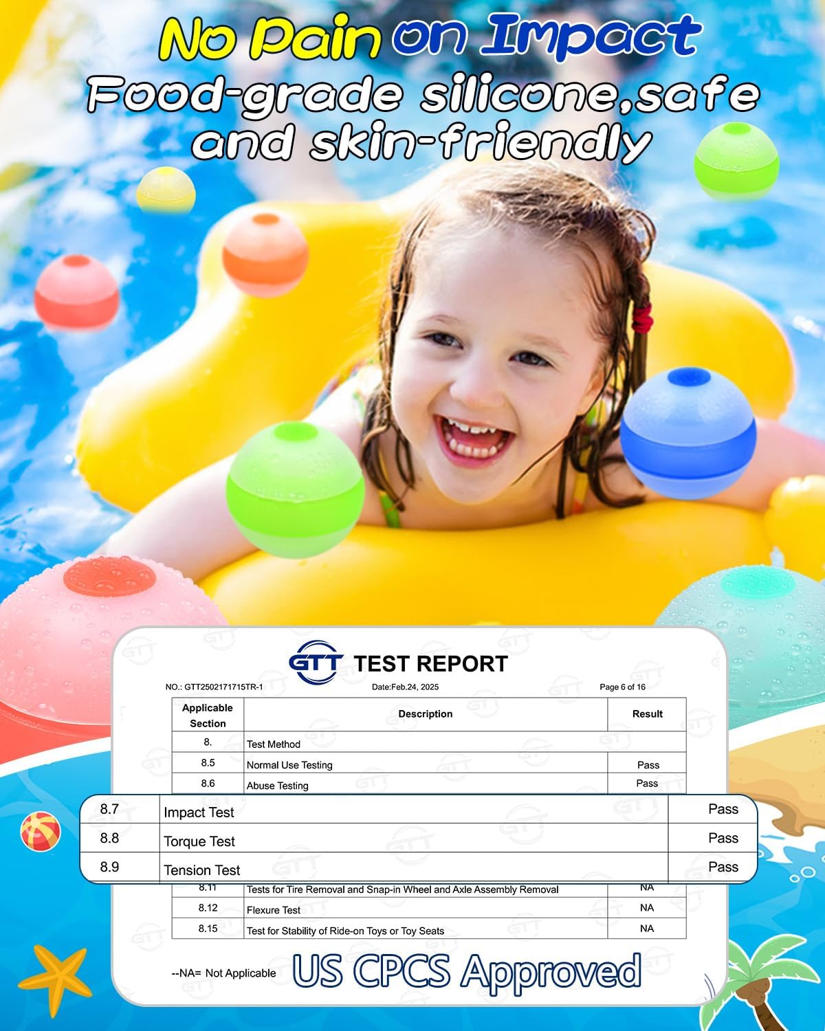 Reusable Water Balloons, Quick Fill Self-Sealing Water Bomb Balloons, Refillable Silicone Water Splash Ball with Mesh Bag for Kids Summer Games,Outdoor Beach/Pool Party (16 PCS)
