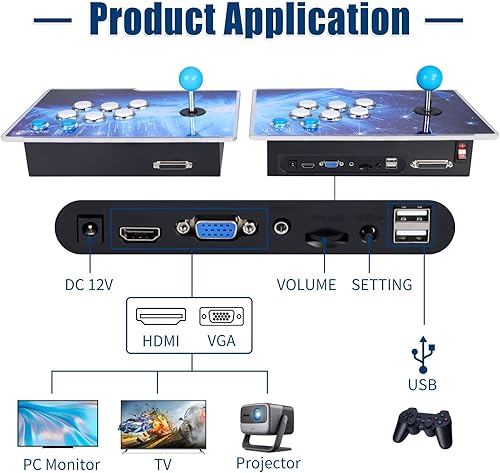 Miniatura 6 de 32000 juegos 3D Pandora Box Arcade consola de juegos, máquina de videojuegos retro para TV, salida HD de 1280 x 720, buscarguardarocultarpausar