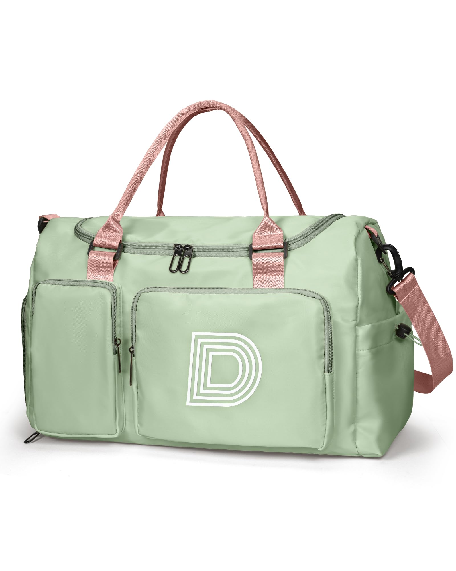 Elilier Girls Boys Birthday Gifts, Initial Travel Duffel Bag, Easter Basket Stuffers for Teens, Monogram Overnight Bag Gift for Grandmother,Birthday