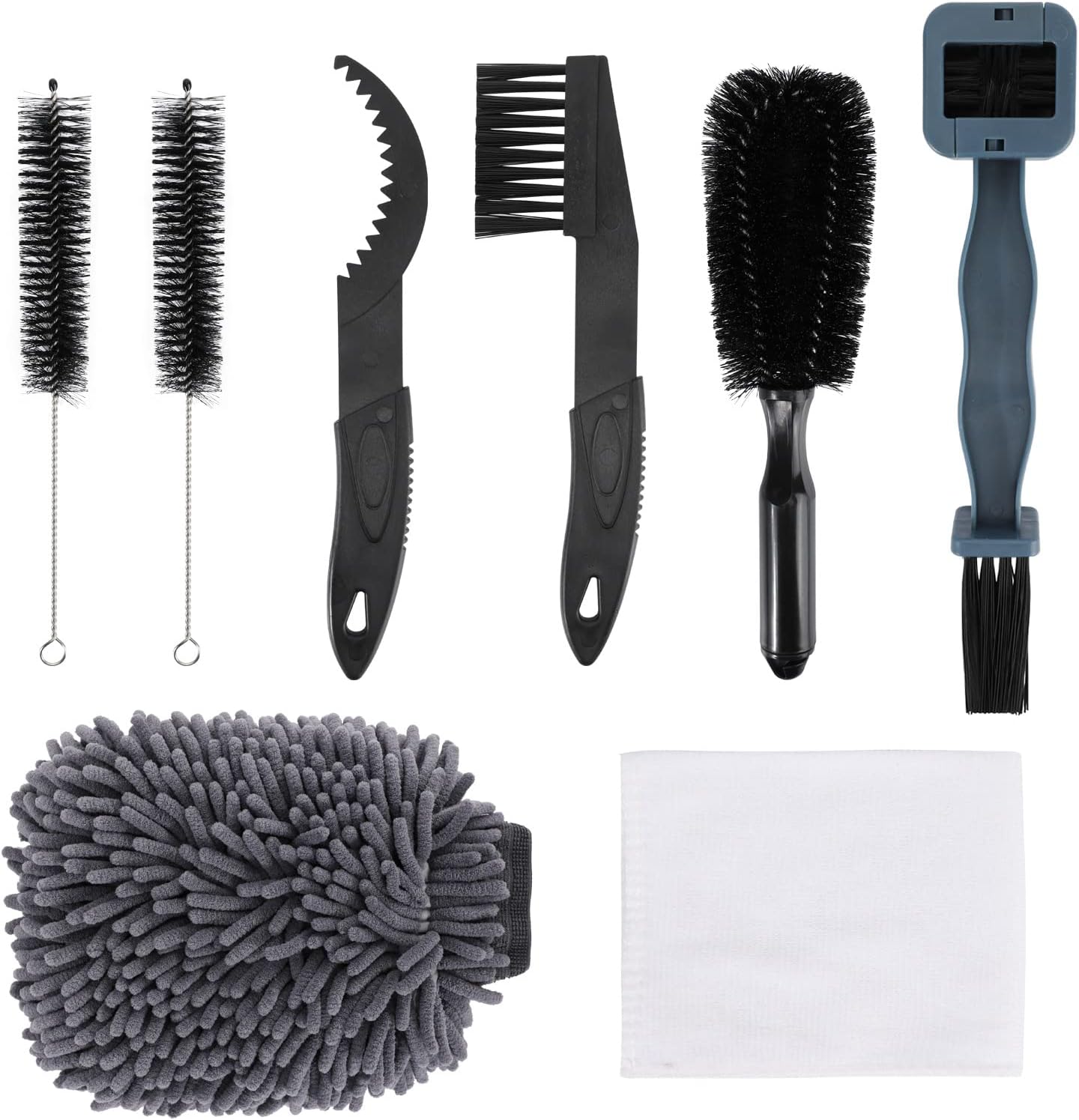 Oumers 7 Pcs Bike Cleaning Tool Set, Bike Chain Cleaning Tools Bicycle