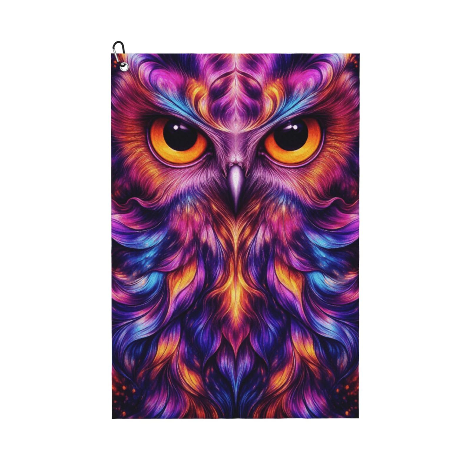 BSDFGSDD Cool Space Abstract Owl Trippy Art Golf Towel 24 x 16 inches