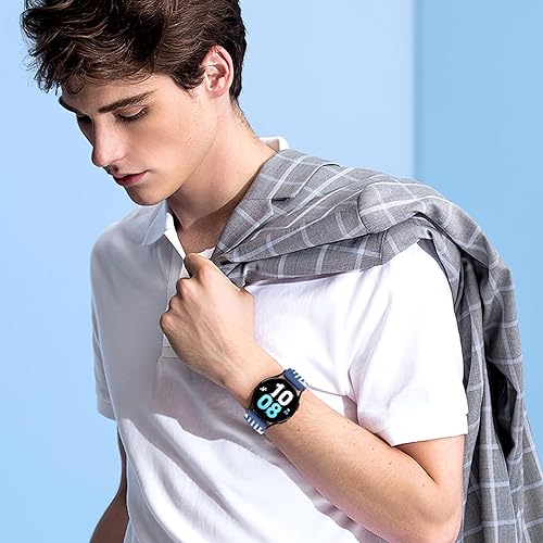 Miniatura 6 de Correas elásticas trenzadas compatibles con Galaxy Watch 54 de 1.57 y 1.73 pulgadas, Galaxy Watch 5 Pro de 1.77 pulgadas, Galaxy Watch 4 Classic de