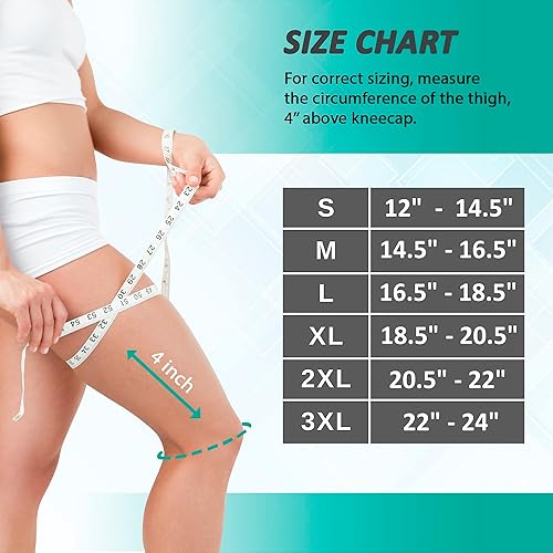 Miniatura 2 de DCF Rodillera de compresión con correas ajustables para un mejor ajuste, mangas de compresión profesionales para el dolor de rodilla (XL, rojo)