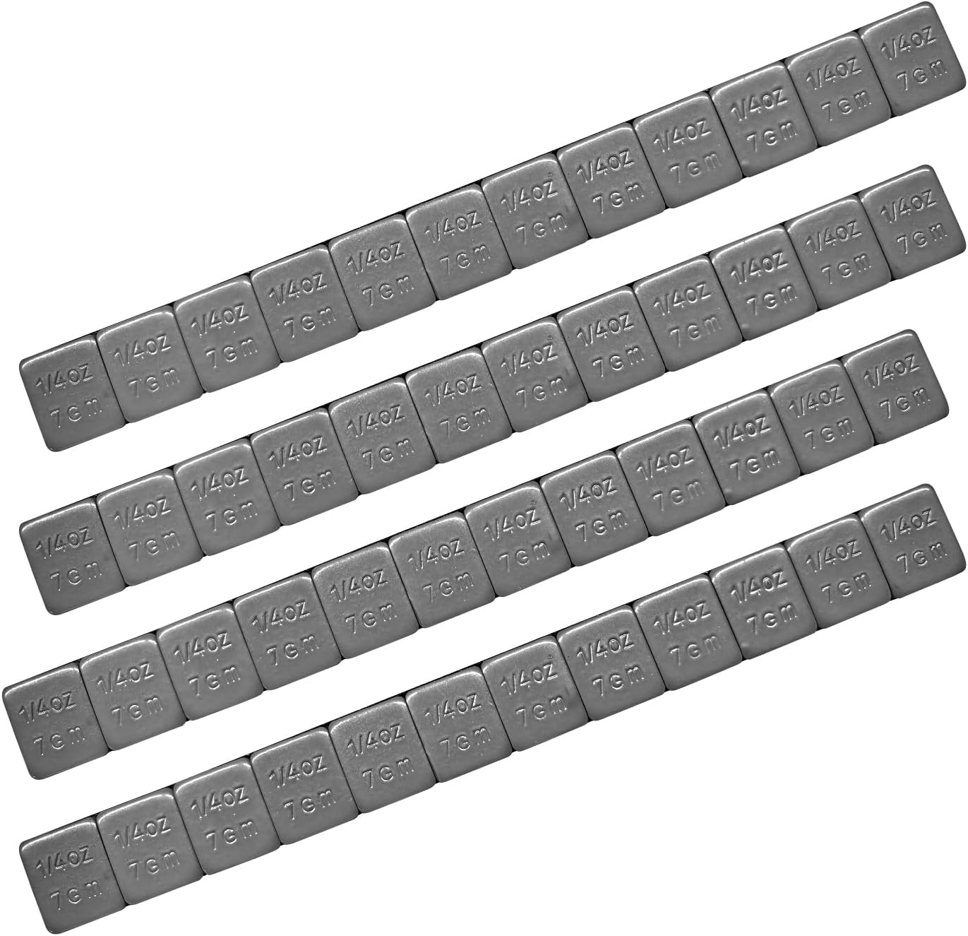 Wevdn 48PCS 1/4 Oz Adhesive Backed Stick-On Wheel Weights - Easy Peel Low Profile Tire Balancers for Cars Trucks ATVs SUVs Motorcycles