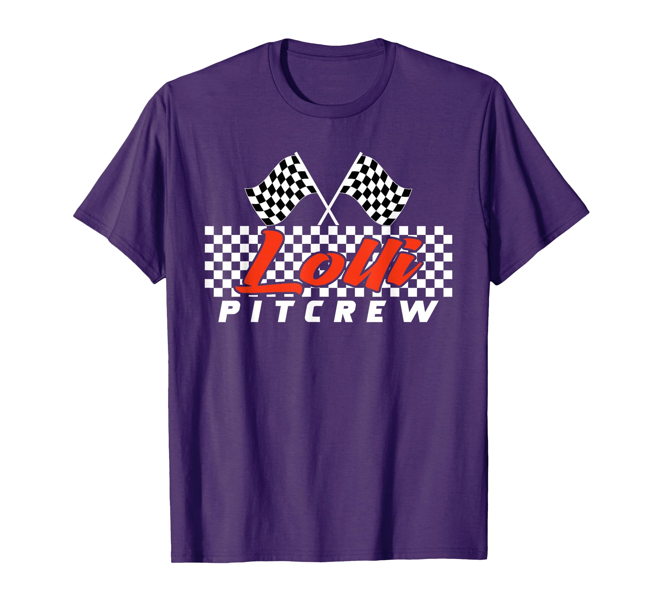 Race Car Birthday Party Racing Family Lolli Pit Crew T-Shirt
