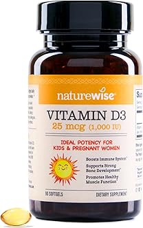 NatureWise Vitamin D3 1000iu (25 mcg) Healthy Muscle Function, and Immune Support, Non-GMO, Gluten Free in Cold-Pressed Olive Oil, Packaging Vary (Mini Softgel), 90 Count