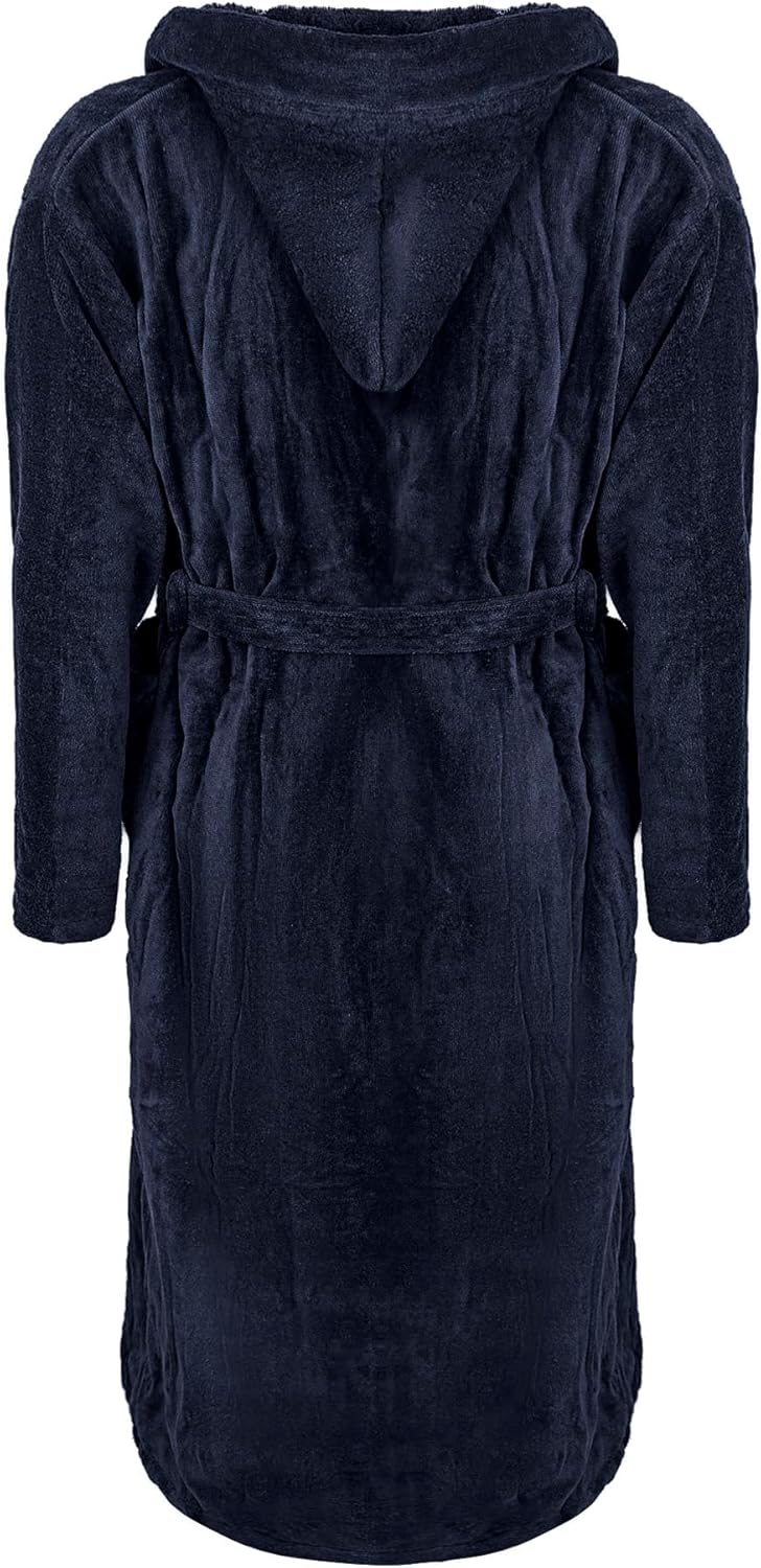 Abstract Cotton- Boys Bathrobe - Terry Cloth Shower Robe Kids - Towel Bathrobe for Toddler to Teens - Hooded Robes with Velour Finish - 100% Cotton - Image 2