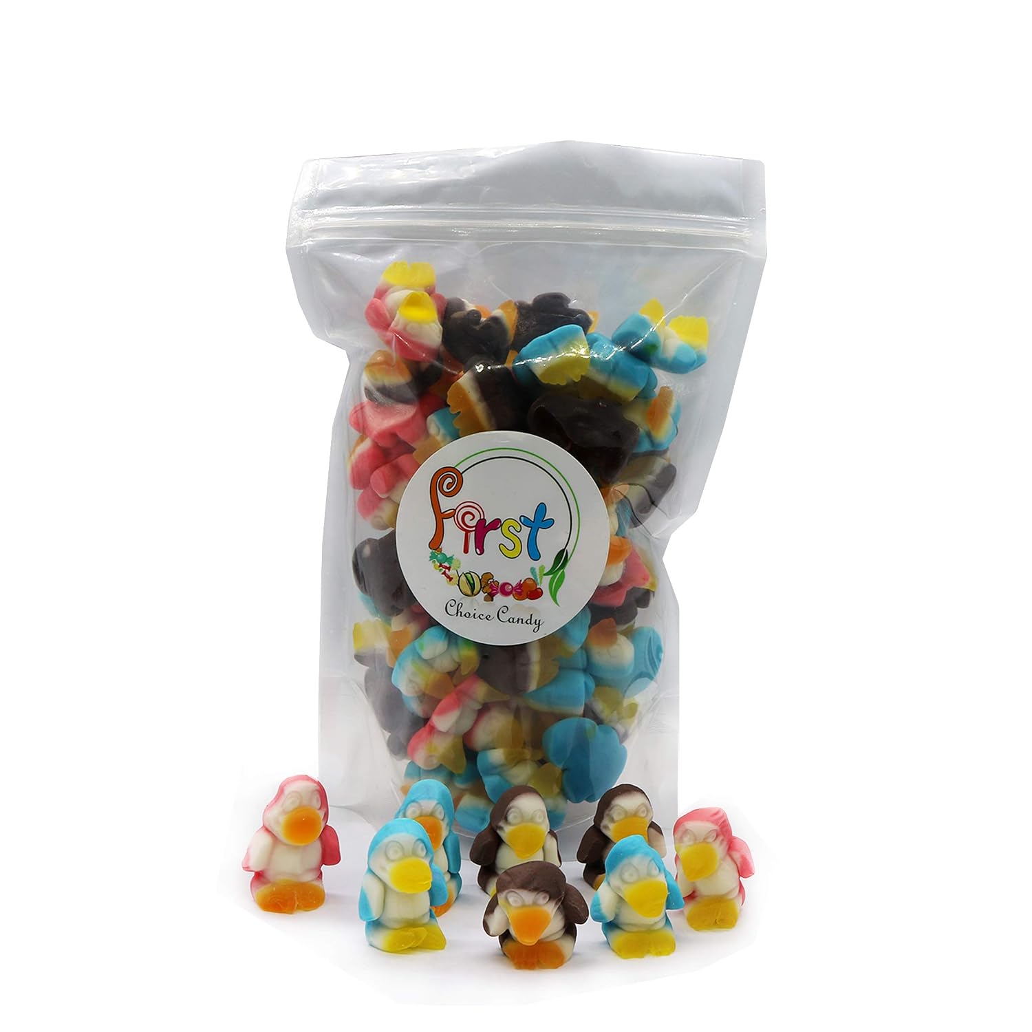FirstChoiceCandy Gummy Penguins (Rainbow, 2 Pound)