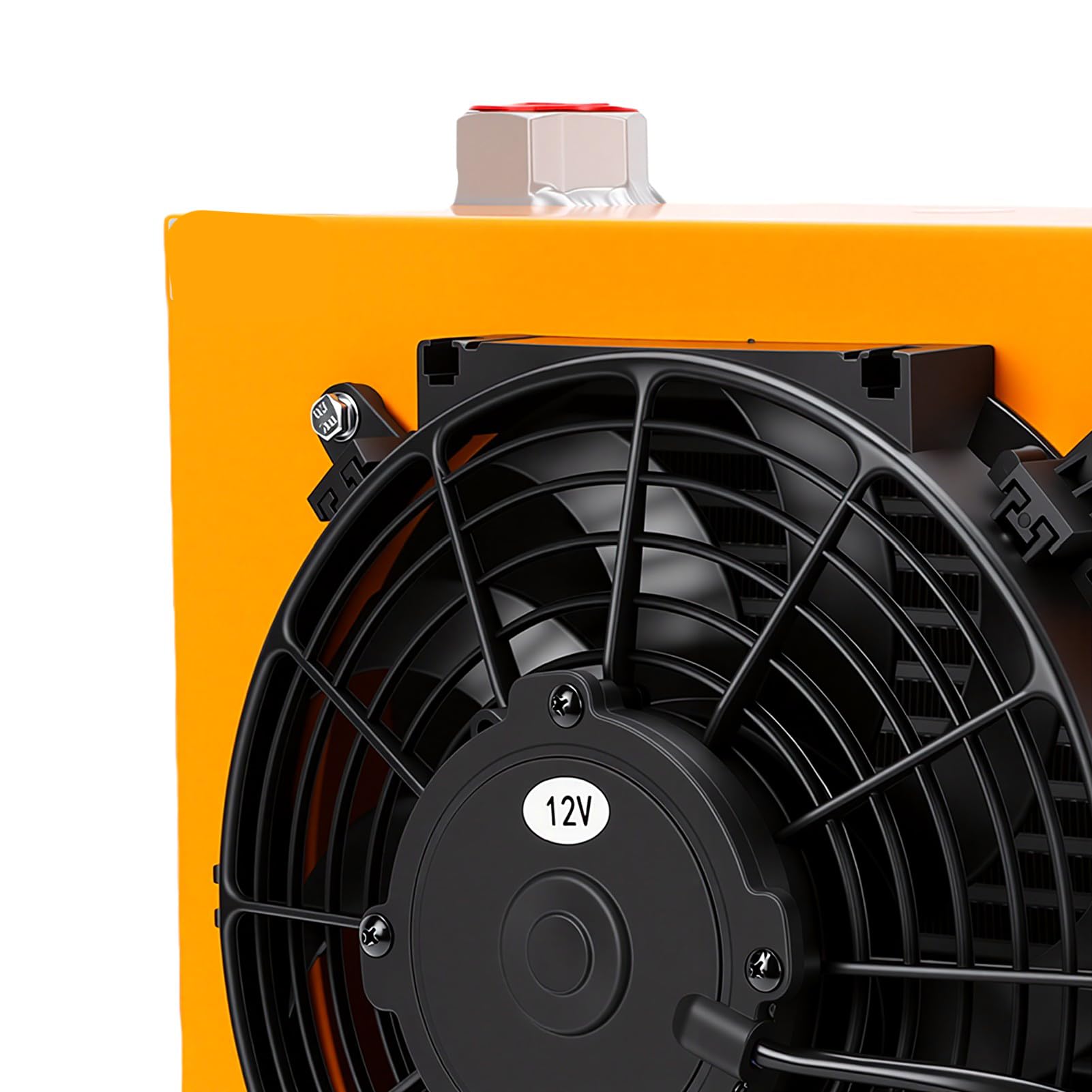 Radiatore Dell'olio Idraulico, Radiatore con Ventola Raffreddata Ad Aria da 100 L/min, Motore CC, Struttura in Metallo Resistente, per Macchinari Industriali Agricoli