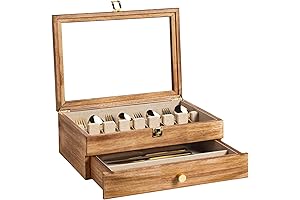 Fine Flatware Holder With See-through Top