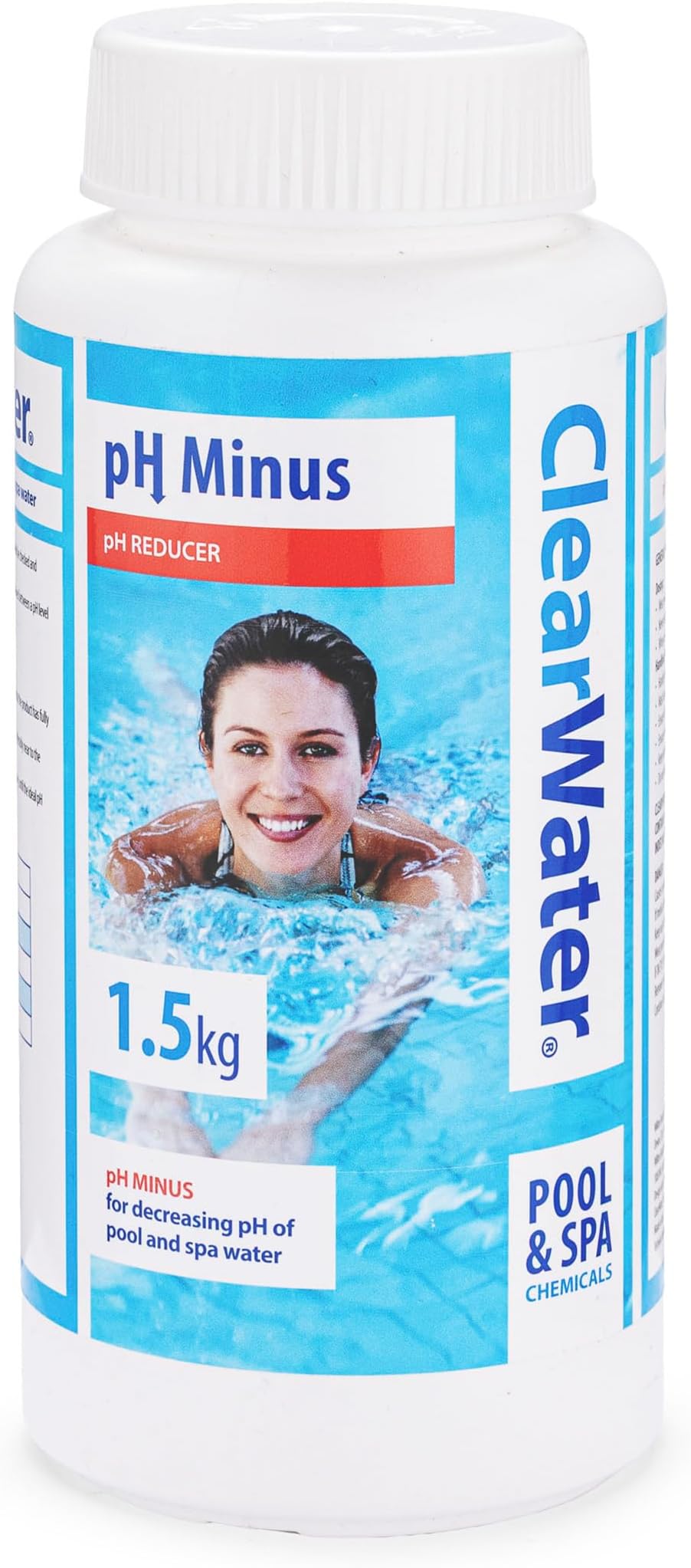 Clearwater pH Minus Decreaser – 1.5 kg Granules for Hot Tub, Spa & Swimming Pool Water Treatment, Lowers pH & Improves Water Balance