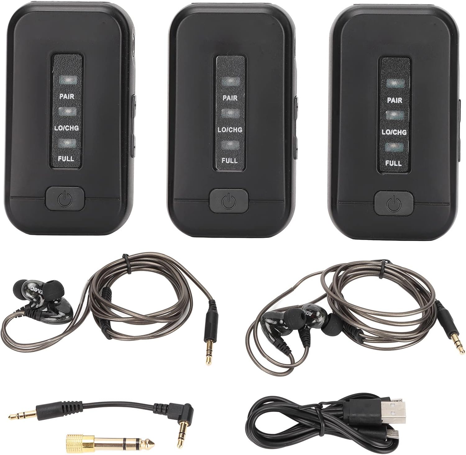 Wireless in Ear Monitor System, 2.4G 600mAh Stereo Earbuds