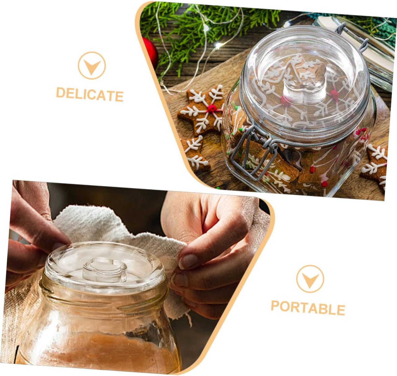 Alipis 9pcs Wide Mouth Fermenting Weights for Jars Heavy Fermentation Lid Handle for Sauerkraut and Other Fermented Foods