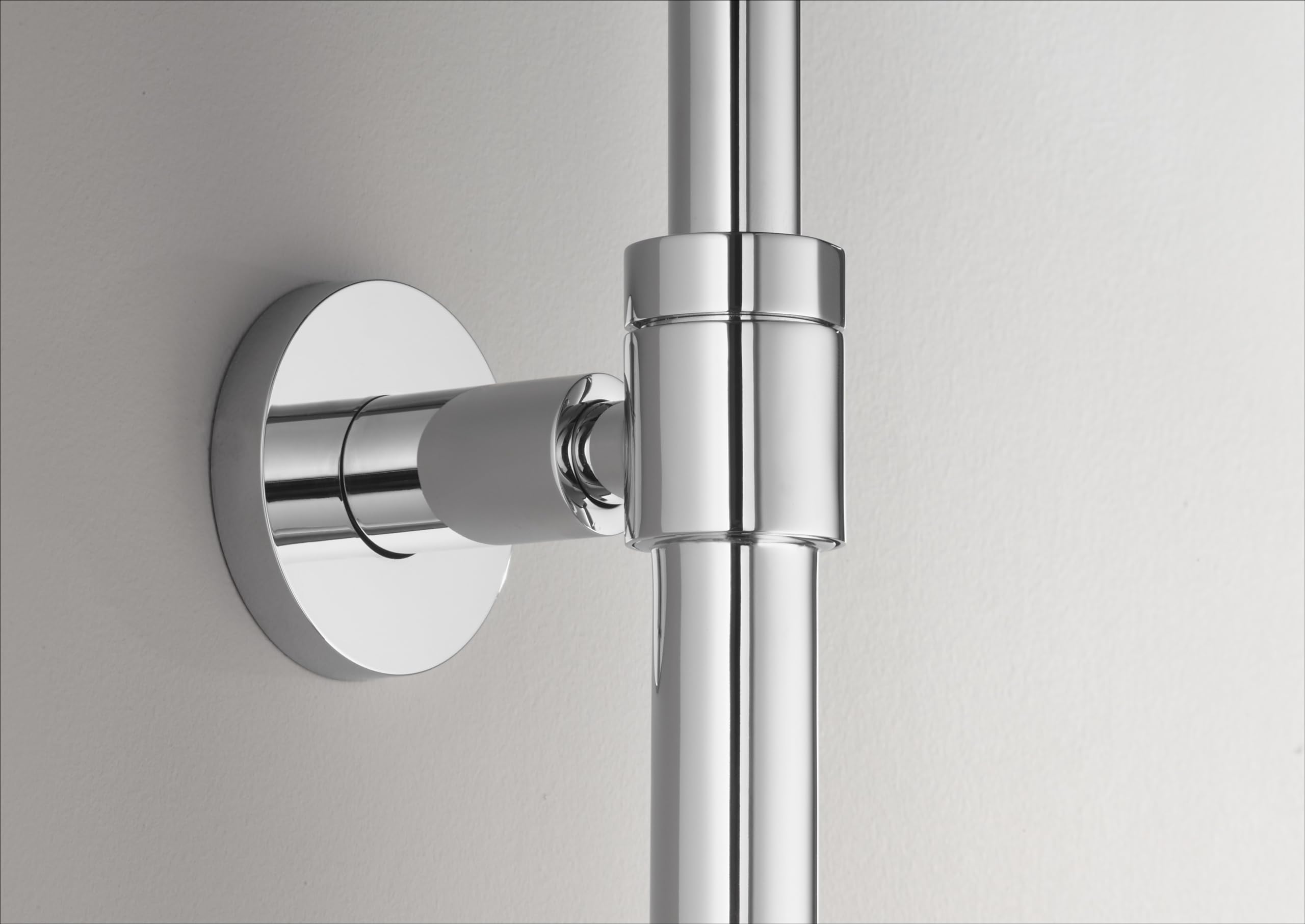 JACOB DELAFON Columna termostática de baño-ducha Cabezal cuadrado efecto lluvia Ducha de mano con 4 funciones Altura ajustable Latón Cromado JULY E78192-CP