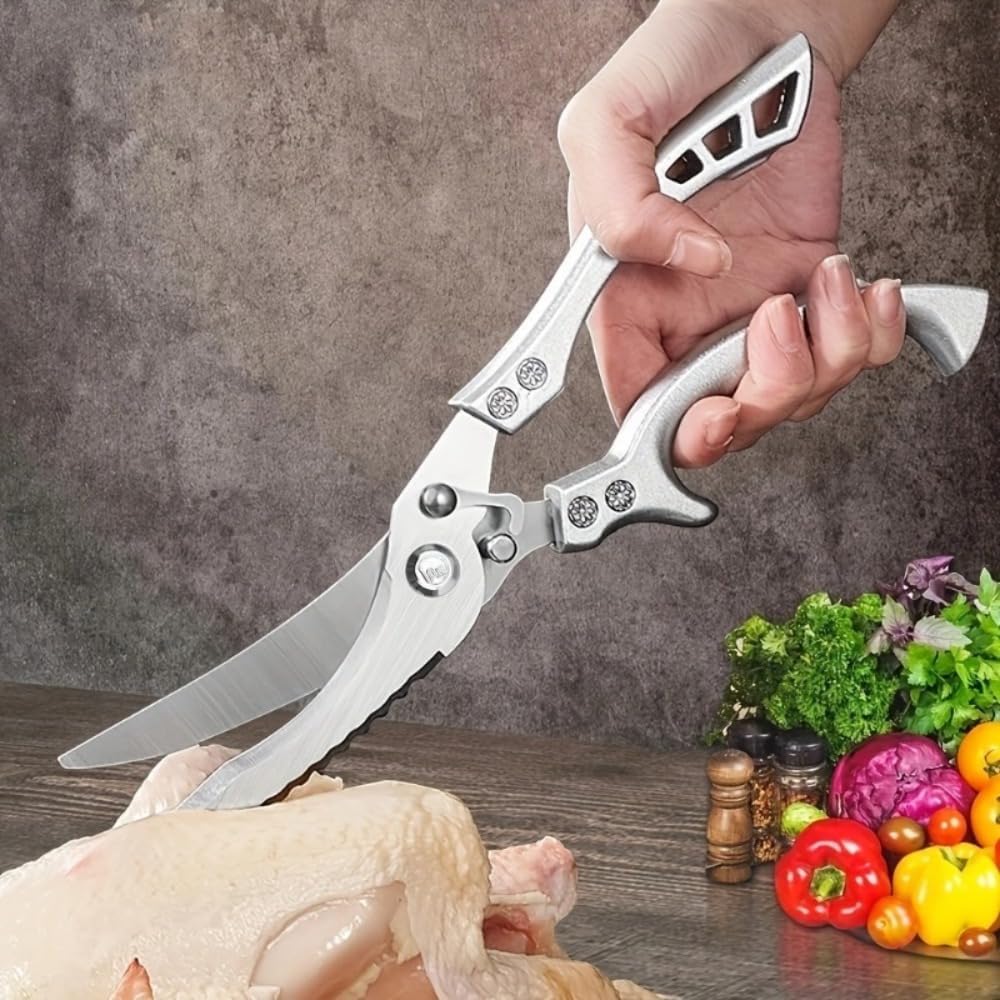 Hand Forged Kitchen Chef Knife Set High Carbon Steel Meat Boning Cleaver Cheese Knife Professional Butcher Hunting Fish Fruit Viking Knife with Sheath for Kitchen, Hiking, Camping, Fishing, BBQ
