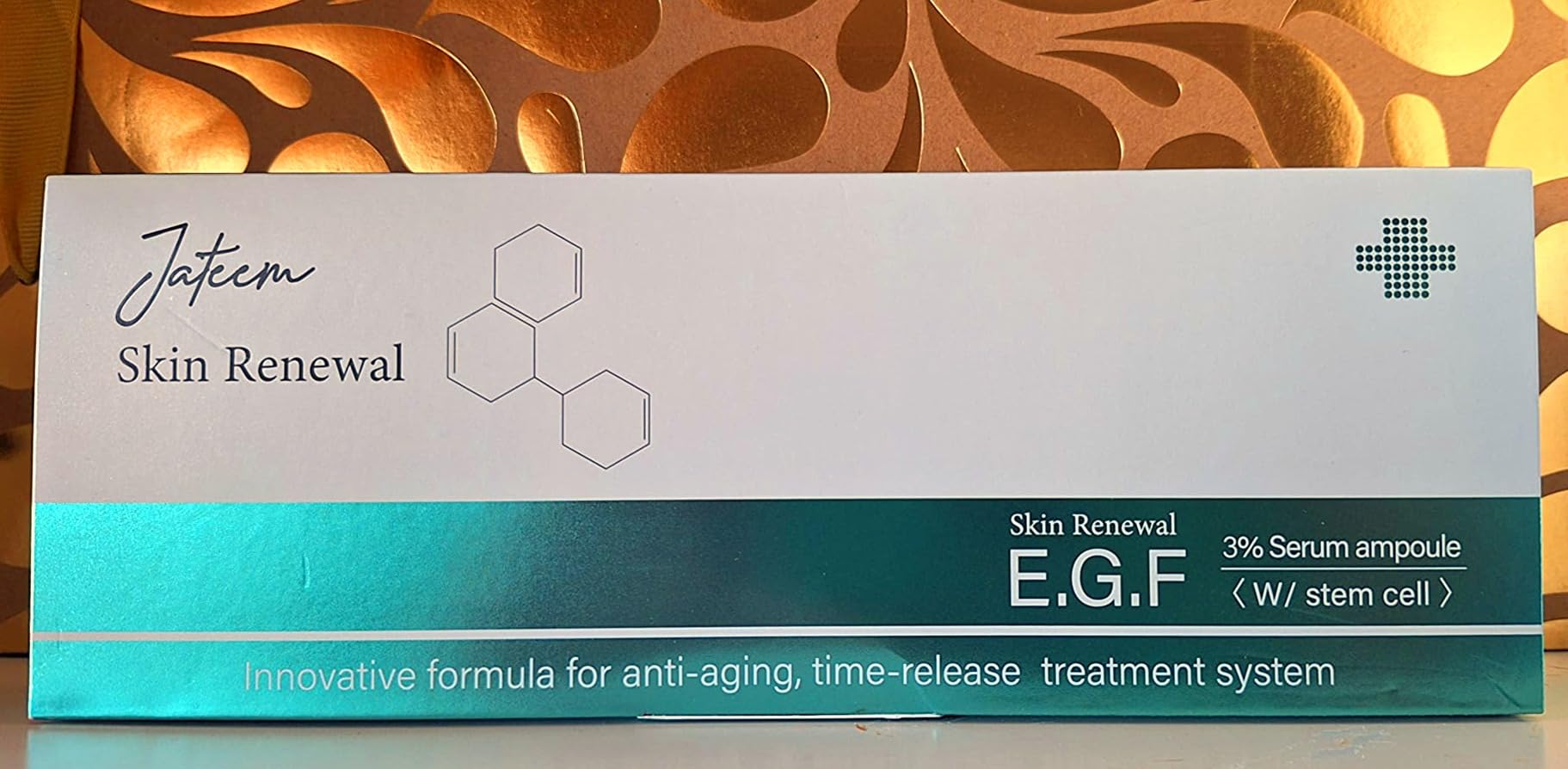 Set aus Creme EGF und Serum Ampullen 5mlx10 St, Oligopeptide Konzentrat für Hautbilderneuerung, Narben, Falten, Flecken Konzentrat, Microneedling, Lifting, Made in DE