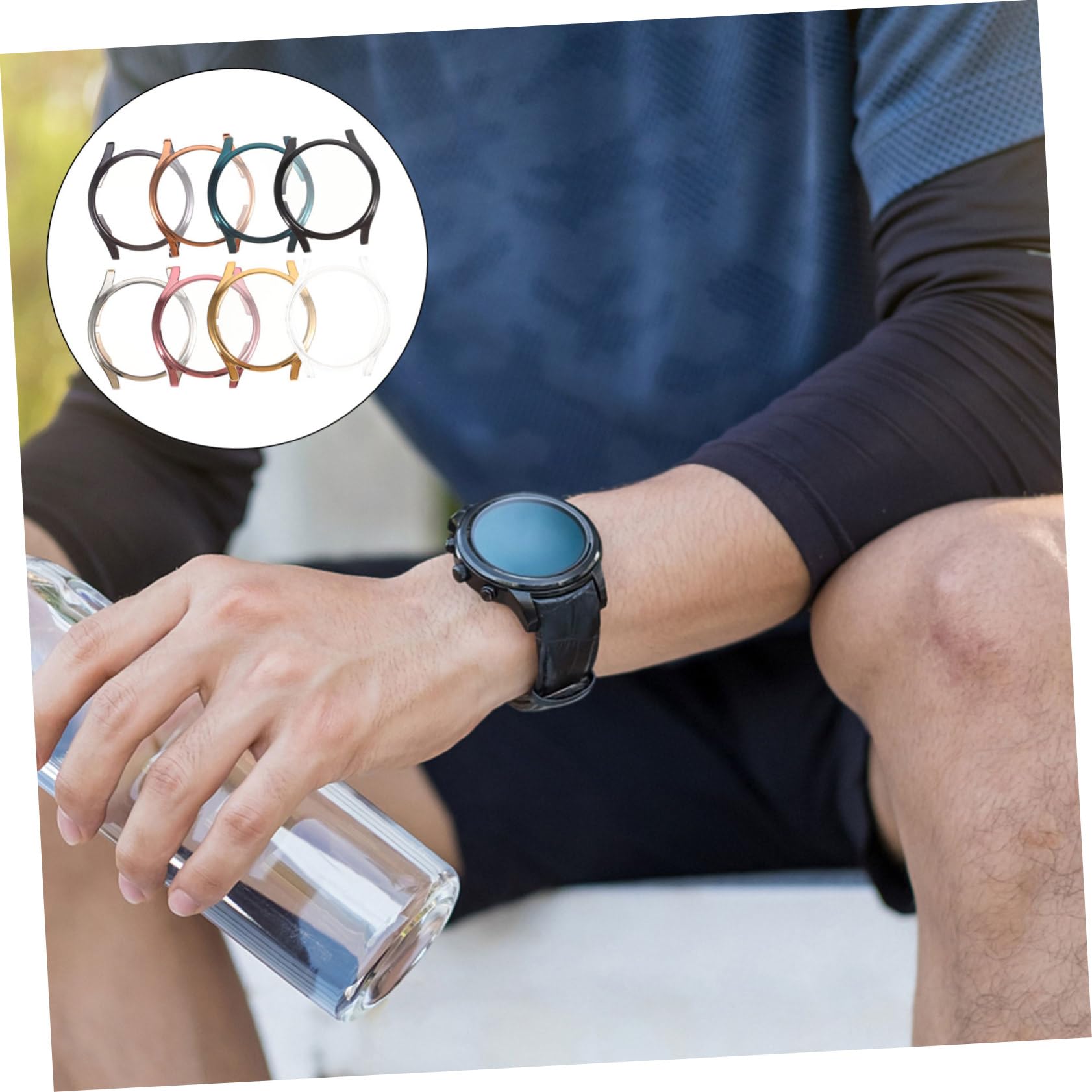 DOITOOL Pièces Coque Coques De Smartwatch Pratiques Boîtier De Montre Intelligent Résistant à l'usure Montre Pare-Chocs Couvertures Élégantes Couverture Anti-Rayures Souple TPP