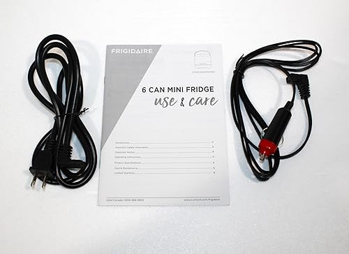 Miniatura 7 de Frigidaire EFMIS308 - Mini nevera portátil para bebidas con apertura superior, capacidad para 6 latas o 4 L, asa de transporte similar al cuero,