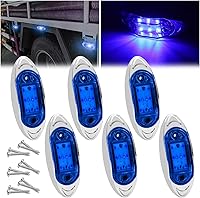 Vista 1 de Luz LED de marcador de remolque lateral de camión, 6 LED, lámpara de marcador de liquidación para camiones resistentes, remolques, caravanas