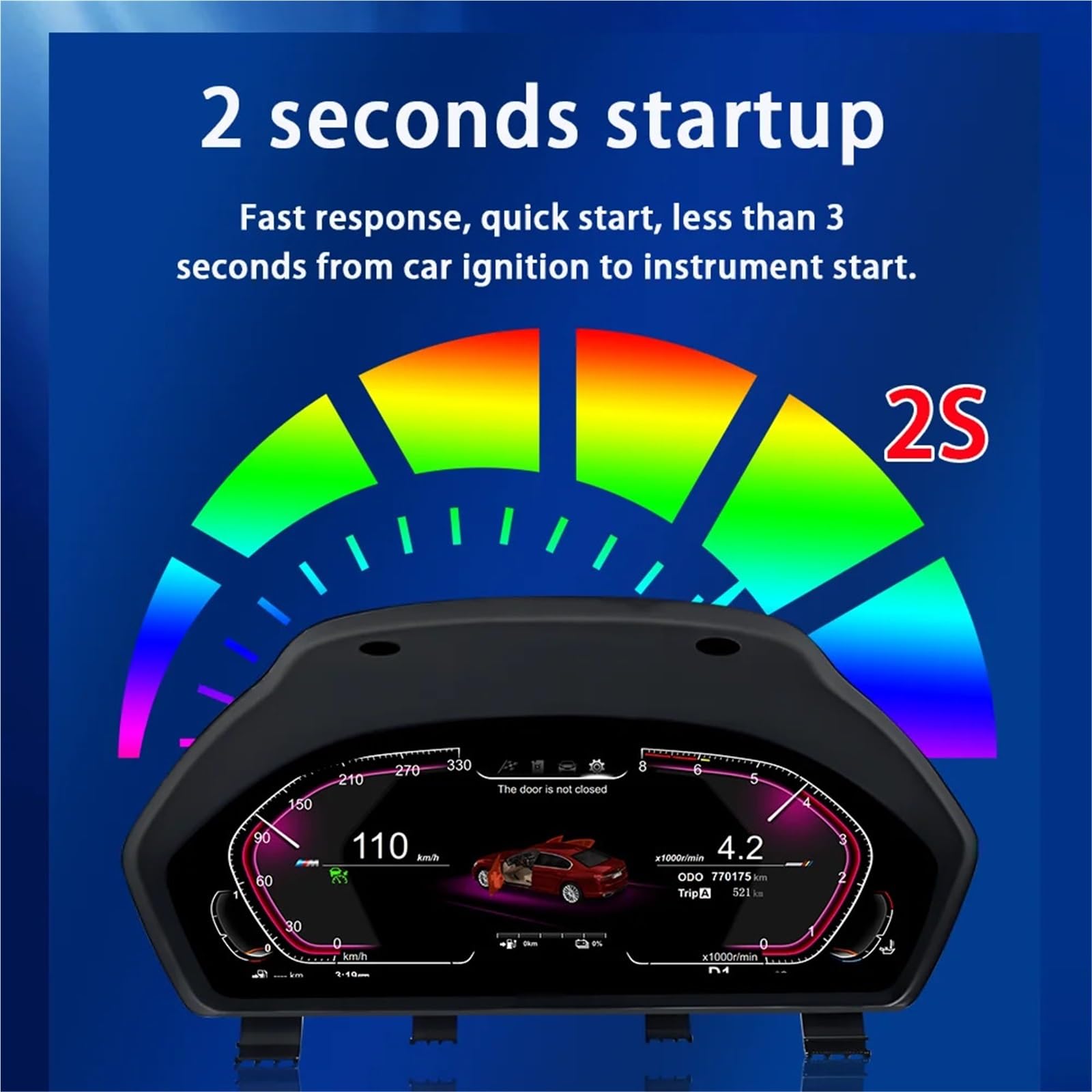 Tacómetro Compatible con el sistema NBT de BMW Serie 3 F30 F31 GT F34 (2013-2019), panel de instrumentos del coche, cabina para pantalla LCD.(NBT F30 F31 F34)