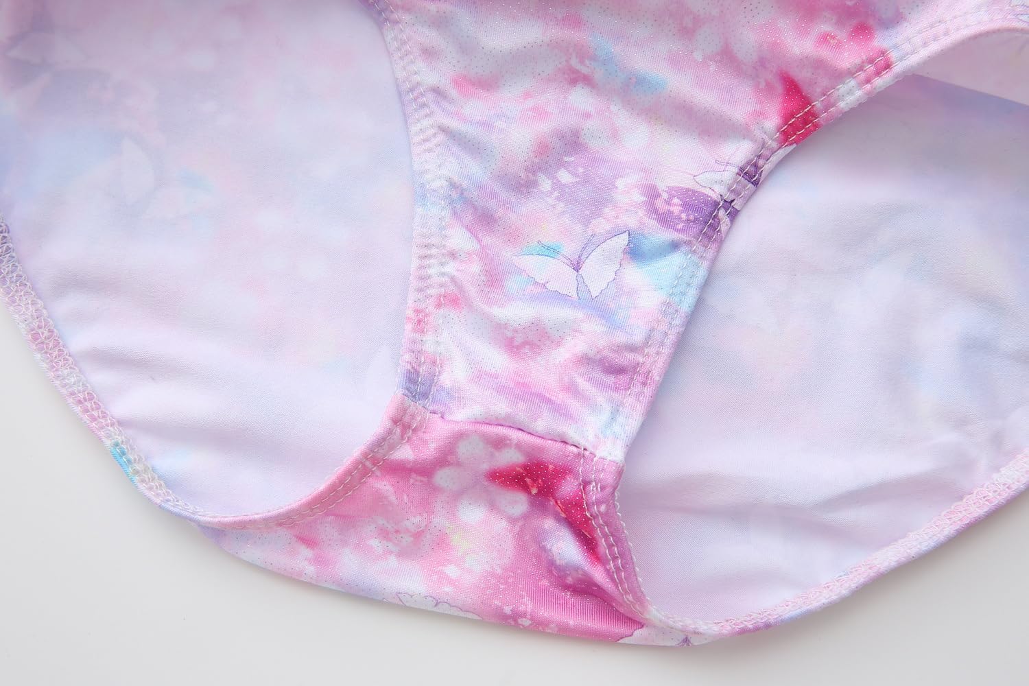 iLover Girls Sparkle One Piece Swimsuits Crossback Swimwear Beach Bathing Suit with Adjustable Strap 4-10 Years - Image 8