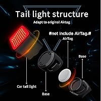 Vista 4 de TUYA - Luz trasera inteligente para bicicleta, sensor de encendido/apagado automático y freno, luz trasera de bicicleta con señal de dirección