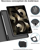 FOGARI iPad Pro 11/Air 5/Air 4 Bluetooth Billentyűzet Tok Érintőpaddal - Mágneses Vezeték Nélküli AZERTY Francia Kiosztás, Fekete 2