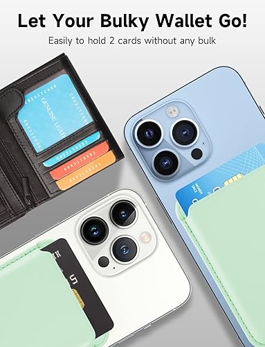 Miniatura 45 de Soporte magnético para tarjetas con MagSafe para iPhone 15 Pro Max/15 Pro/15 Plus/15 Plus, para iPhone 14 Pro Max/14 Plus/14 Pro/14, para iPhone 13