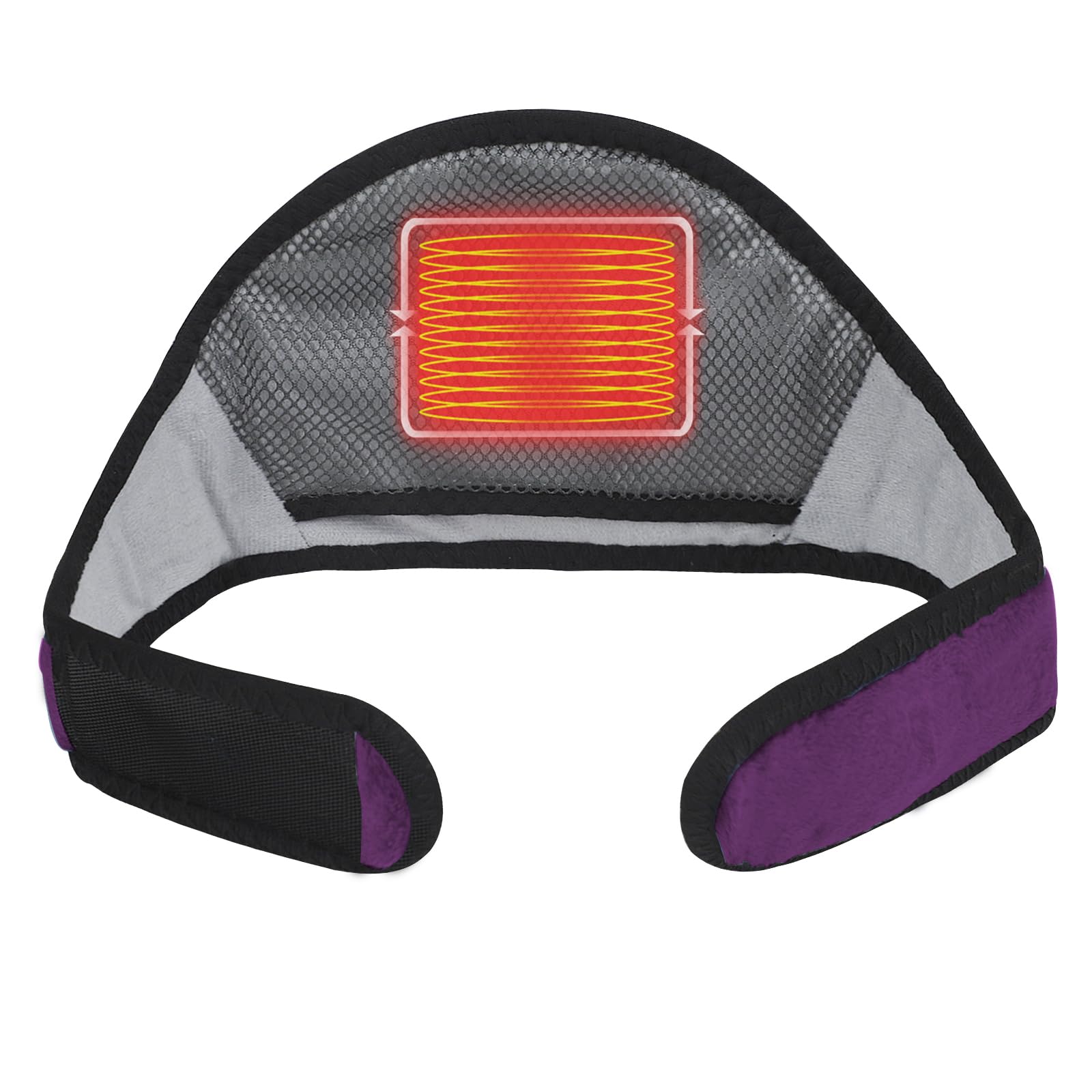 YJZQ Minerve Chauffe Nuque USB Cervicale Chauffante 5 Modes - Température Contrôle 40℃ à 54℃ et Temps réglable 15Min à 60Min Support de Cou Ajustable pour Aider Soigner Douleur Tour de Cou 64CM