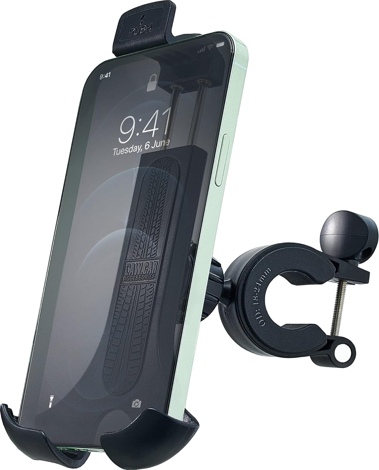 New 2021 Bicycle & Motorcycle Phone Mount - The Most Secure One-Handed Bike Phone Holder for iPhone, Samsung or Any Smartphone. Stress-Resistant and Highly Adjustable. +100 to Safeness & Comfort : Automotive