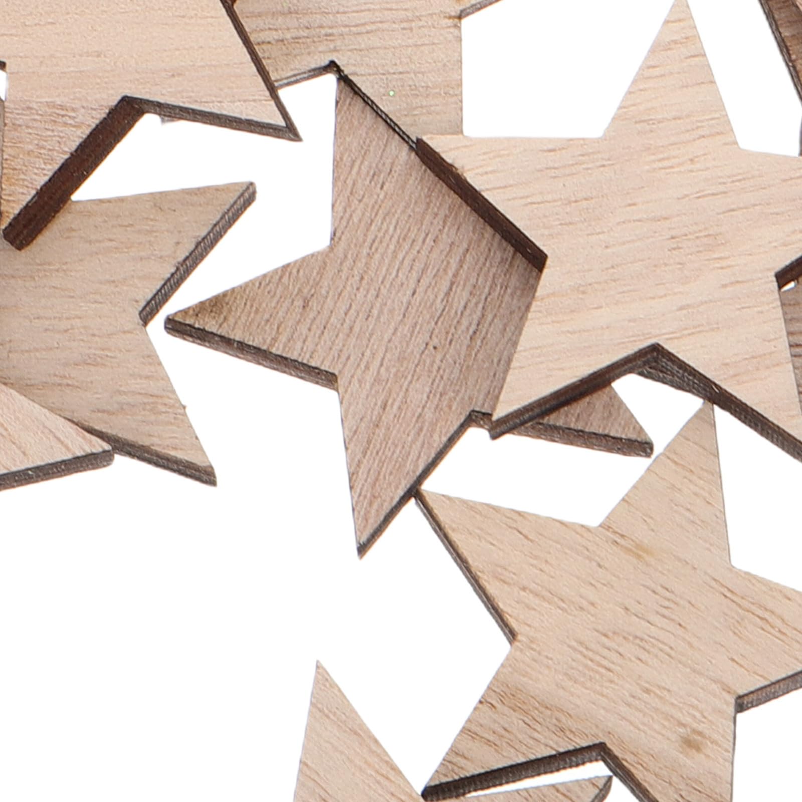 FRCOLOR 125 Pièces Petites Étoiles en Bois pour Loisirs Créatifs DIY