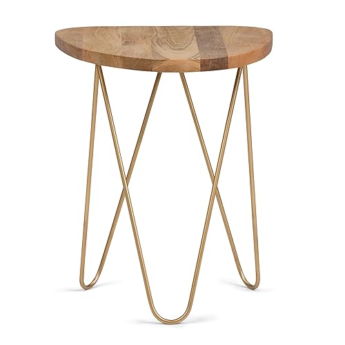 SIMPLIHOME Patrice Modern 18 inch Wide Metal and Wood Accent