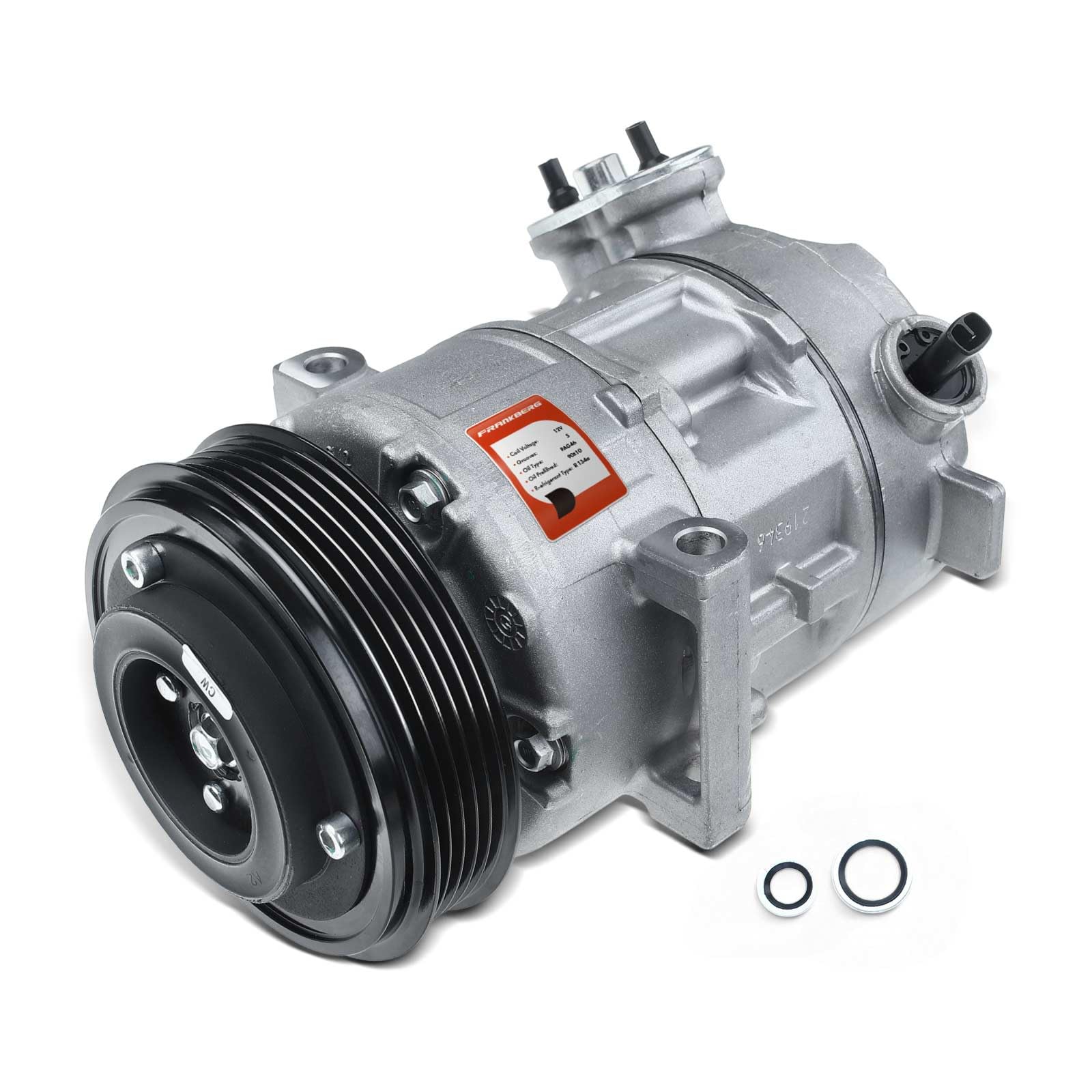 Frankberg Compresor de aire acondicionado con embrague Gasolina Compatible con Corsa D S07 1.0L 1.2/1.2 LPG 1.2L 1.4L Corsa E X15 1.2 1.4/1.4 LPG 1.4L Replace# 55701200incl. aceite premezclado
