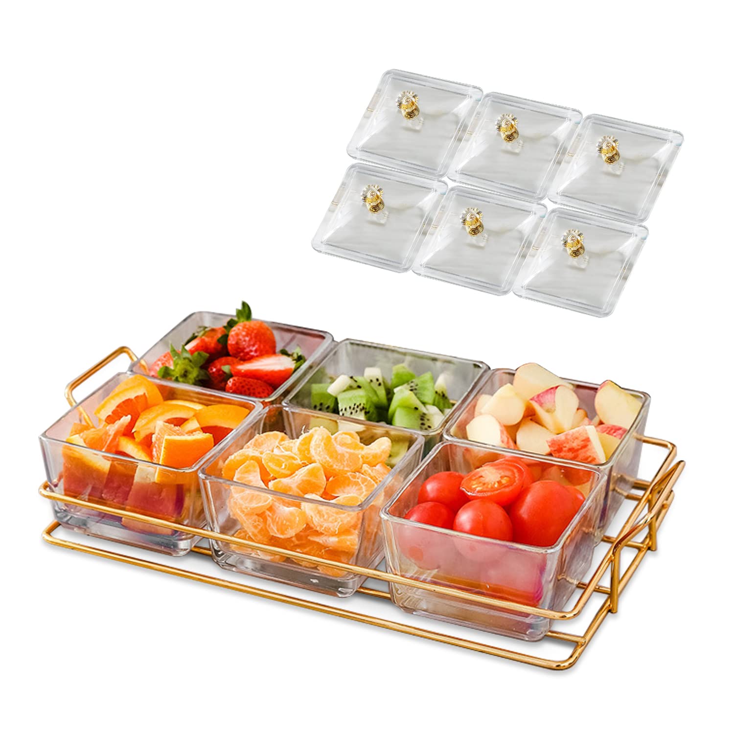 Buy Occuwzz® Serving Tray, Condiment Dish Rack Set, Server Set with