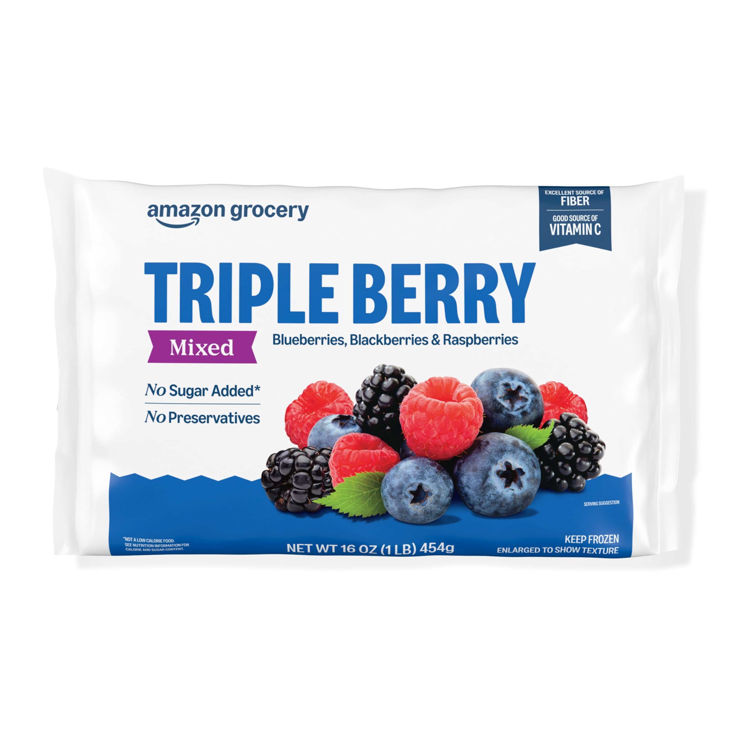 Amazon.com: Amazon Grocery, Triple Berry Mix, 16 Oz, Frozen