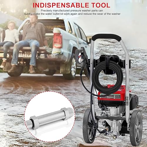 Miniatura 3 de Piezas para lavadora a presión, repuesto de tubo de salida 201497GS 190589GS 190634GS para piezas de lavadora eléctrica Craftsman, compatible con