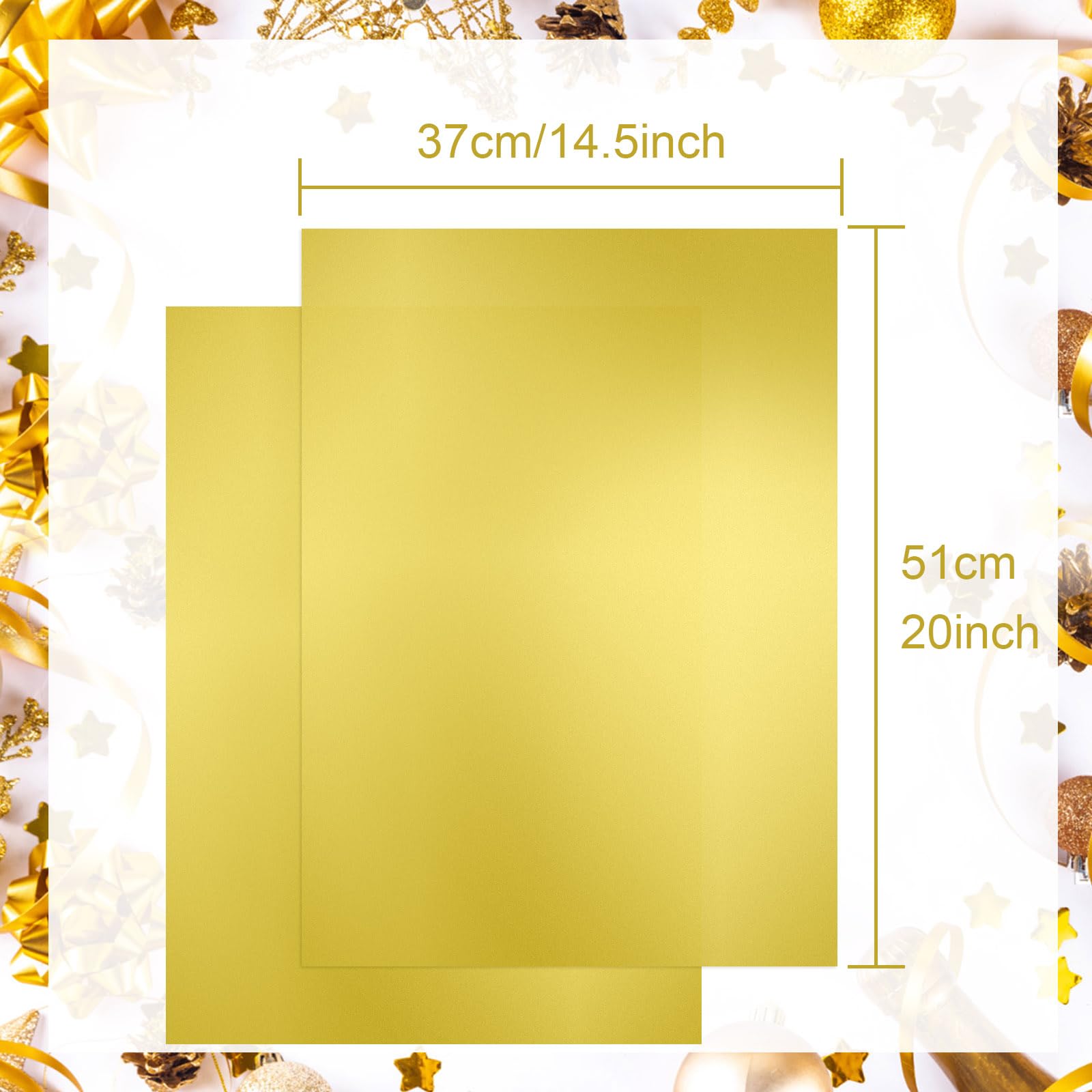 CHRORINE 60 hojas de papel de seda dorado para envolver regalos de arte, papel de seda a granel para manualidades DIY, decoración de cumpleaños, fiestas navideñas (20 x 14,5 pulgadas)