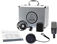 Vista 6 de AKG Pro Audio C414 XLS Micrófono profesional de condensador de diafragma grande para estudio, vocal e instrumentos, con estuche de transporte