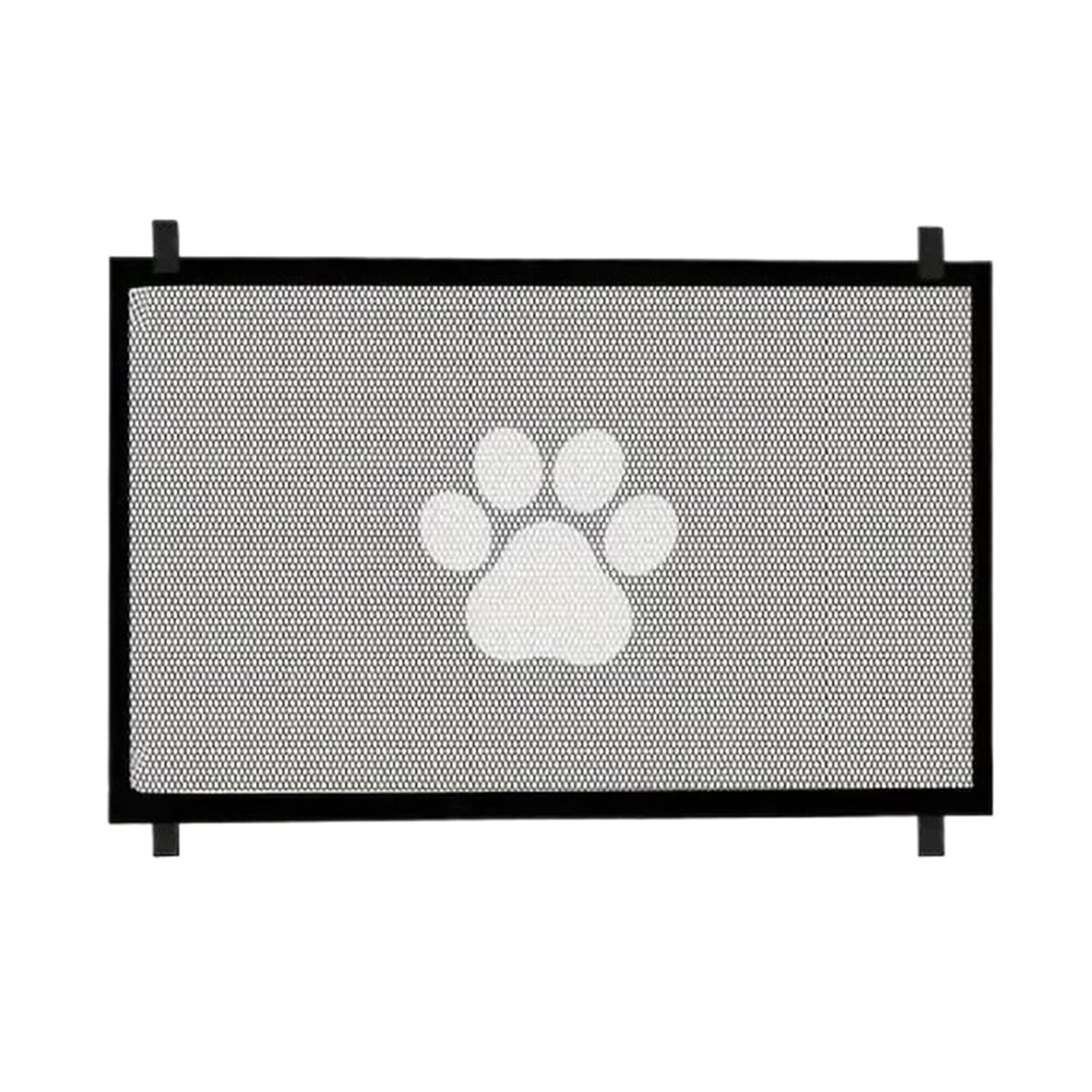 Pet Dog Barrier Fences Portable Folding Breathable Mesh Safety Isolated Network Doorways Easy Installtion(S-110X78cm)