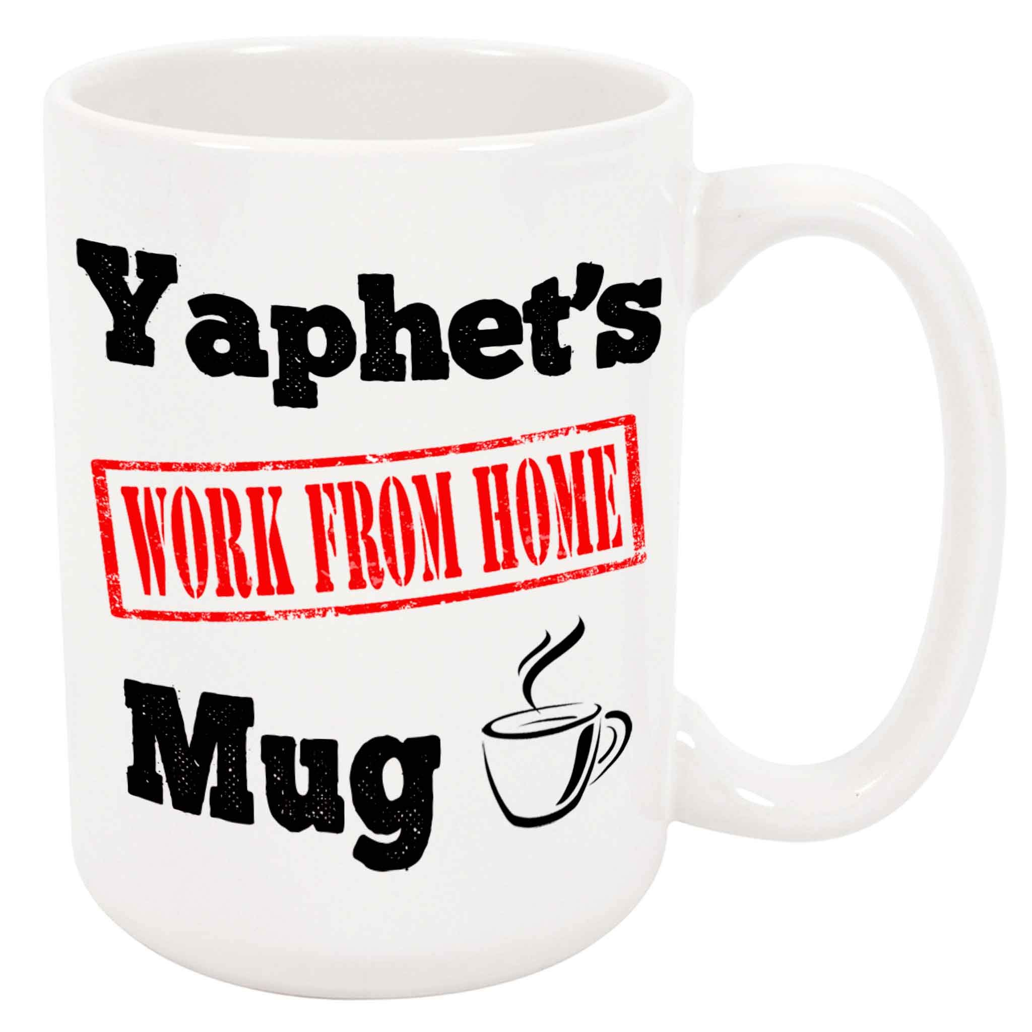 Bouncing Brick Designs Yaphet's Work From Home Coffee Mug, WFH Present