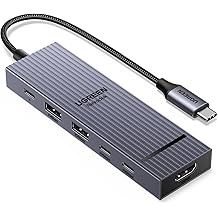 UGREEN Revodok Pro USB-C Hub 6 in 1 10Gbps 4K 60Hz HDMI, 100W Power Delivery for MacBook Pro/Air, iPad Pro, Thinkpad Rog Ally and More.