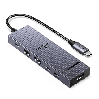 UGREEN Revodok Pro USB-C Hub 6 in 1 10Gbps 4K 60Hz HDMI, 100W Power Delivery for MacBook Pro/Air, iPad Pro, Thinkpad Rog Ally and More. - Amazon product rated Grade A