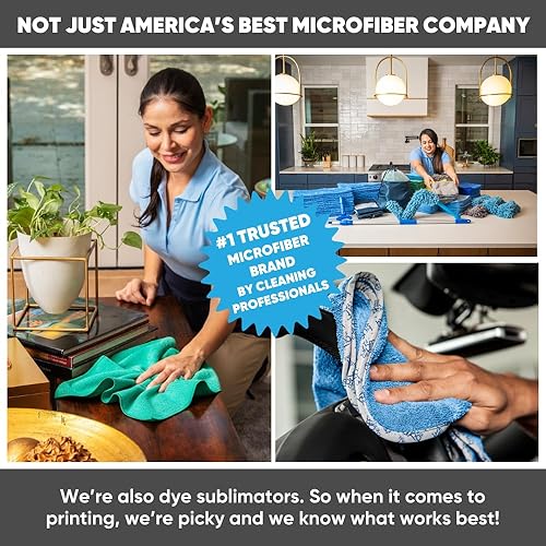 Miniatura 6 de Toallas de cocina  Toallas de microfibra con tejido de gofre, color gris, 16 x 24 pulgadas (paquete de 6)  Absorbentes, sin pelusas, gruesas,