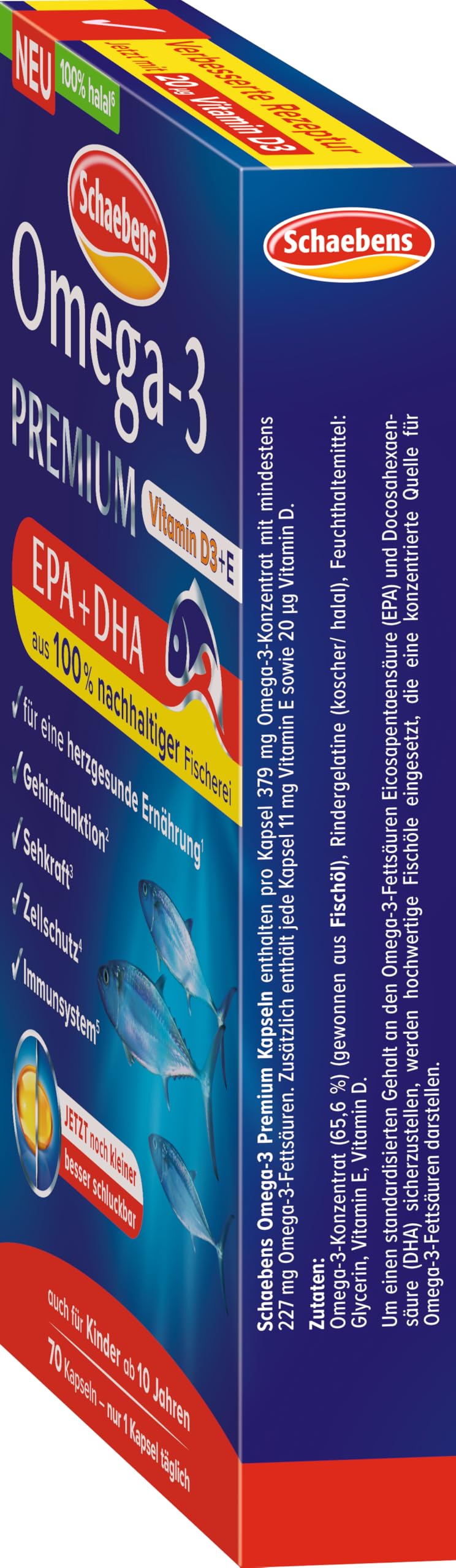 Schaebens Omega 3 Premium, 1 x 90 Stück