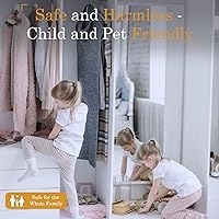 Vista 4 de ACMETOP Paquete de 30 colgantes de cedro, 10 bloques rectangulares + 10 ganchos + 20 bloques redondos